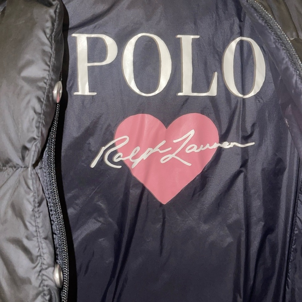 Ralph Lauren polo Stylish Black Puffer Coat Girls